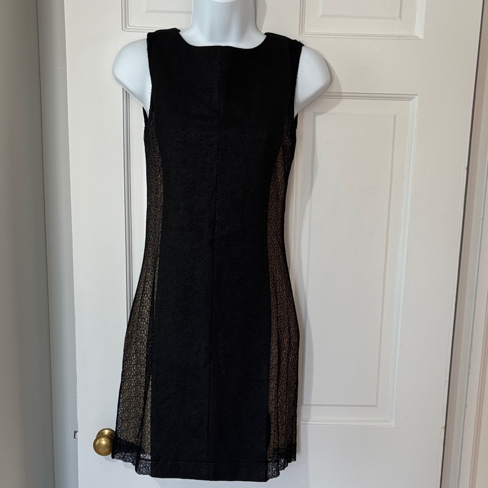 Rag & Bone Black and Tan Mini Dress 2